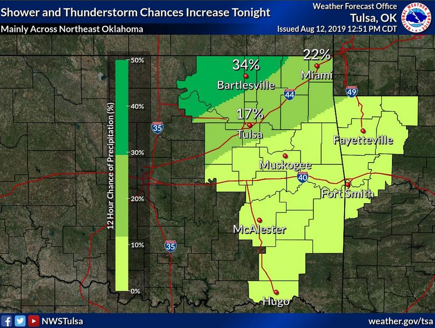 NWS: Thunderstorm, cold front on horizon